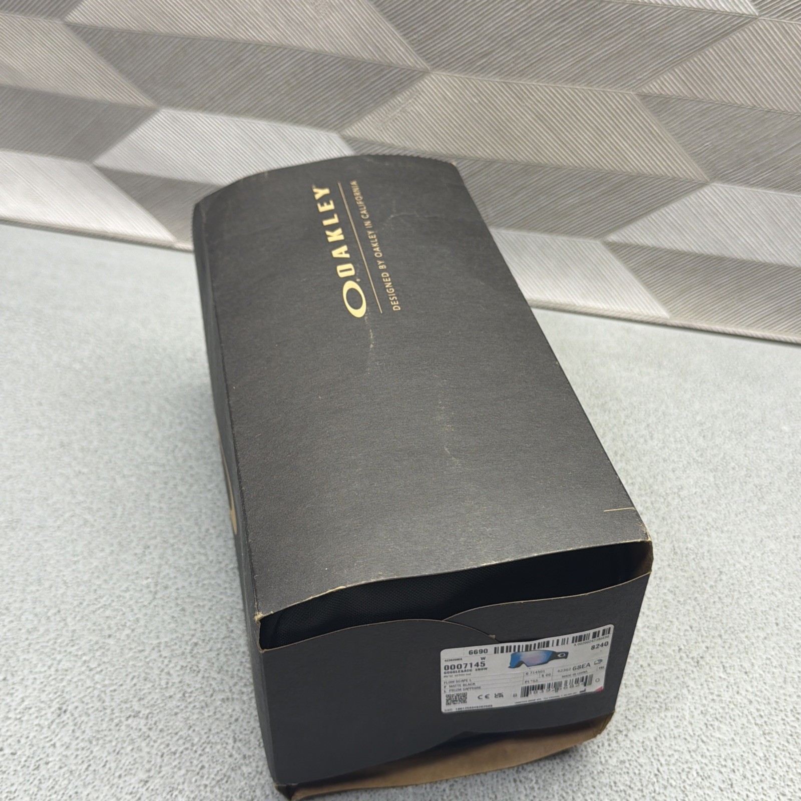 Oakley flow scape size L ski snowboard goggles Matte black frame prism sapphire