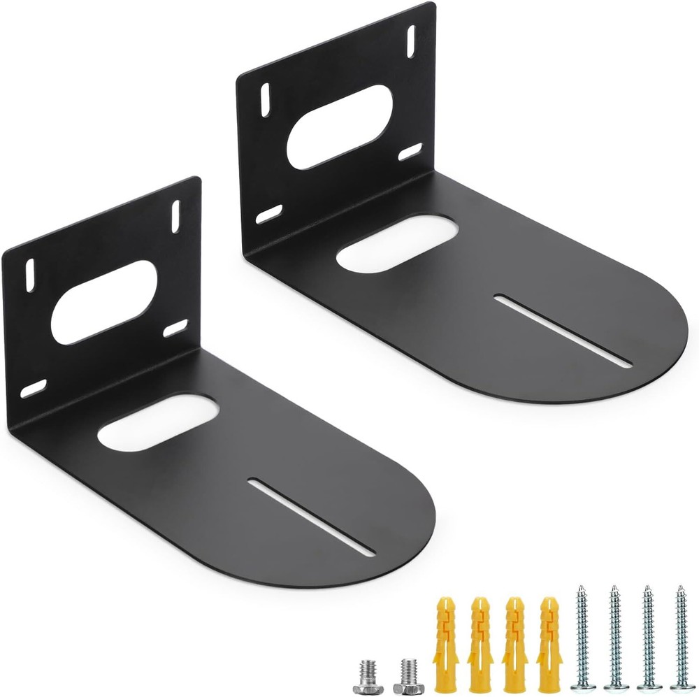 PTZ Camera Bracket 2 Pcs Black Universal PTZ Camera Mount Bracket Compatible