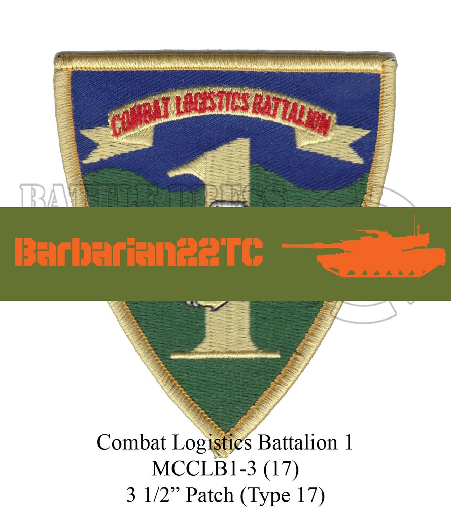 CLB-1 Combat Logistics Bn Patch-USMC Marines Battalion
