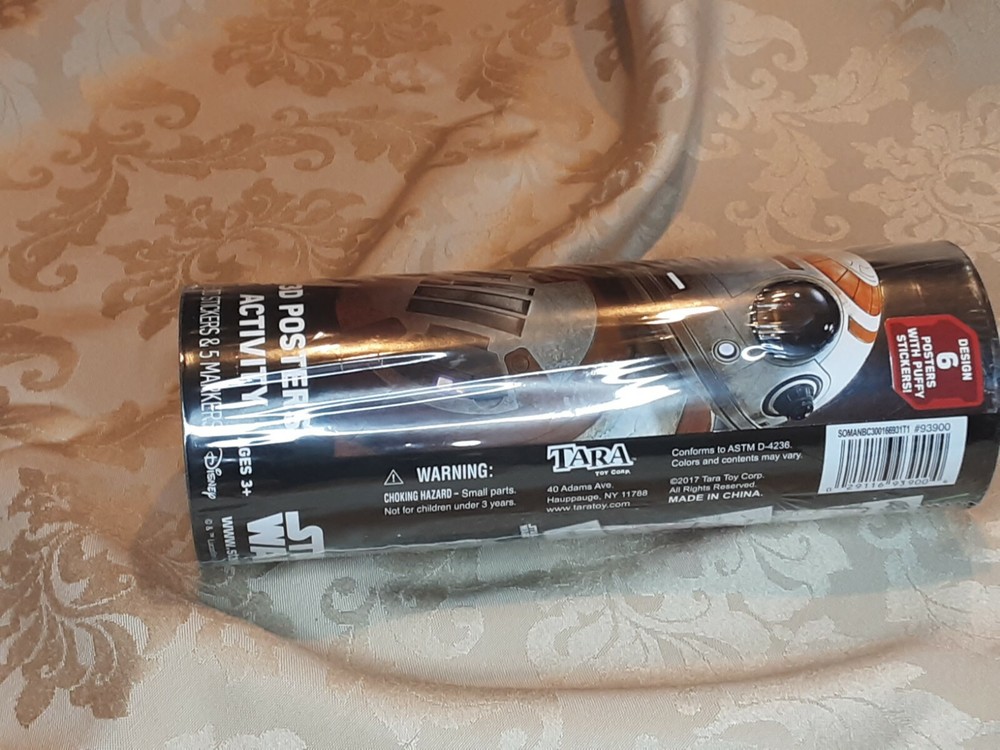 STAR WARS 3d puffy posters activity NEW, never opened
