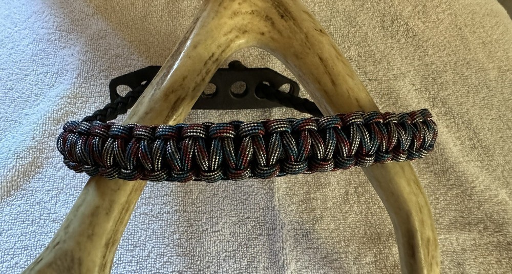 Black,gray,red And Blue Bow Wrist Sling