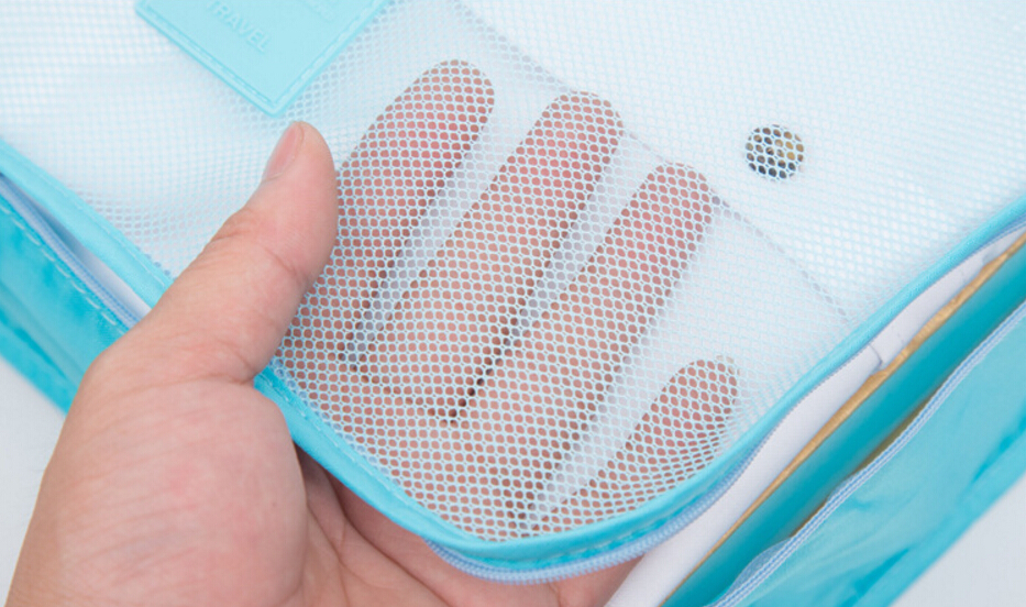 9Pcs Waterproof Clothes Storage Bags Packing Cube Travel Luggage Organizer Pouch