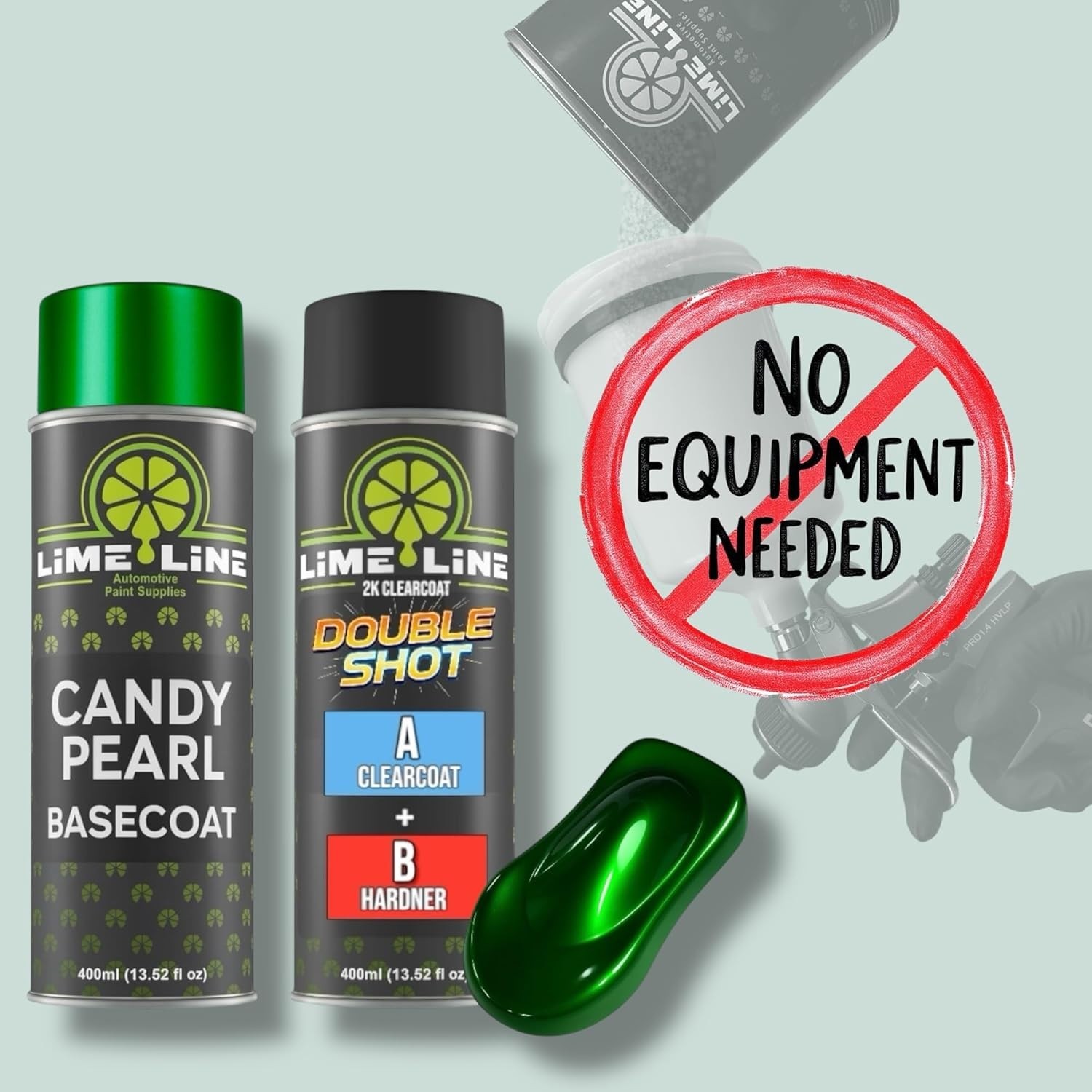 LiME LiNE Automotive Candy Pearl Basecoat - Rootbeer Brown Spray Paint - 13.5 Oz