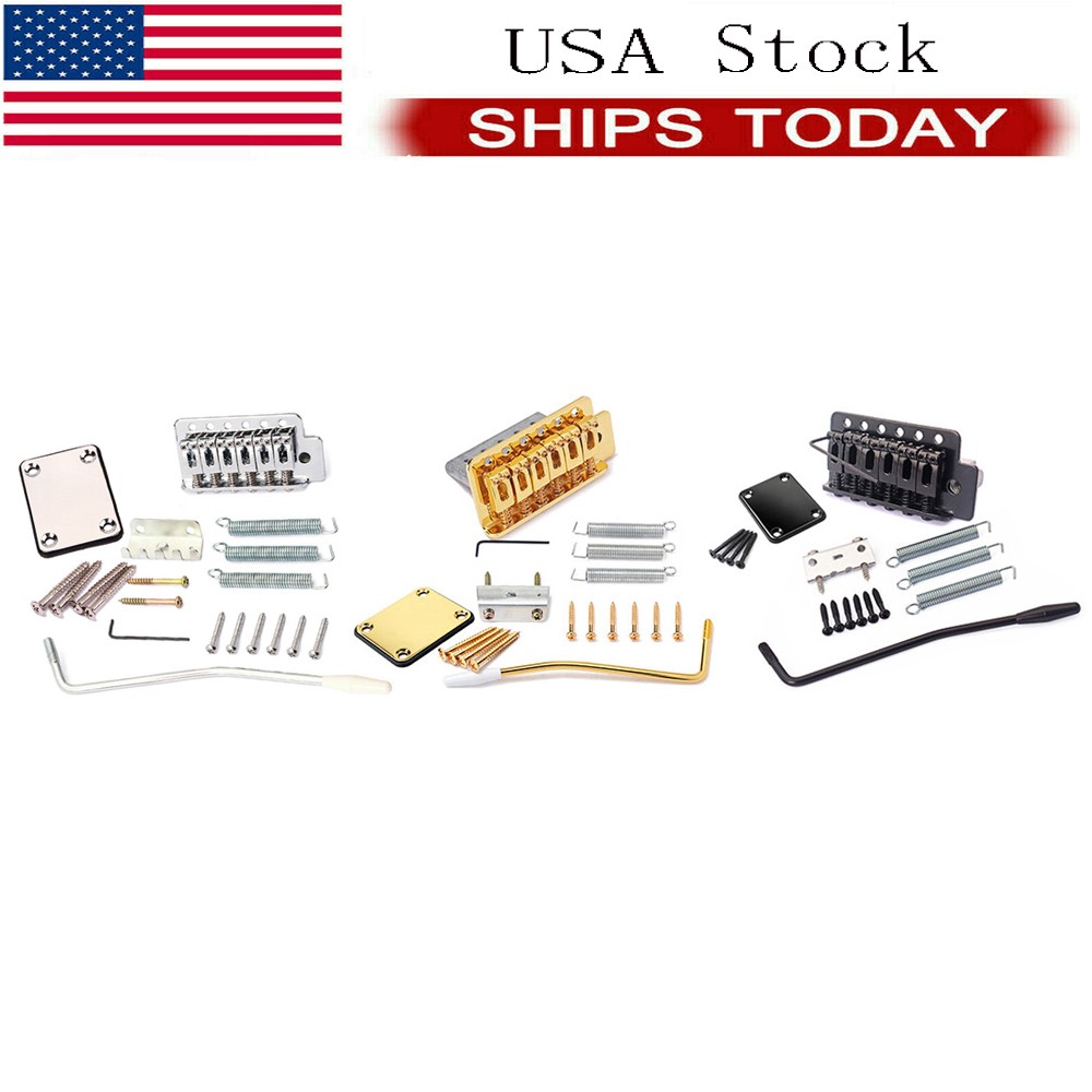 Tremolo Bridge 6 String Single Locking System Neck Plate for Stratocaster Strat