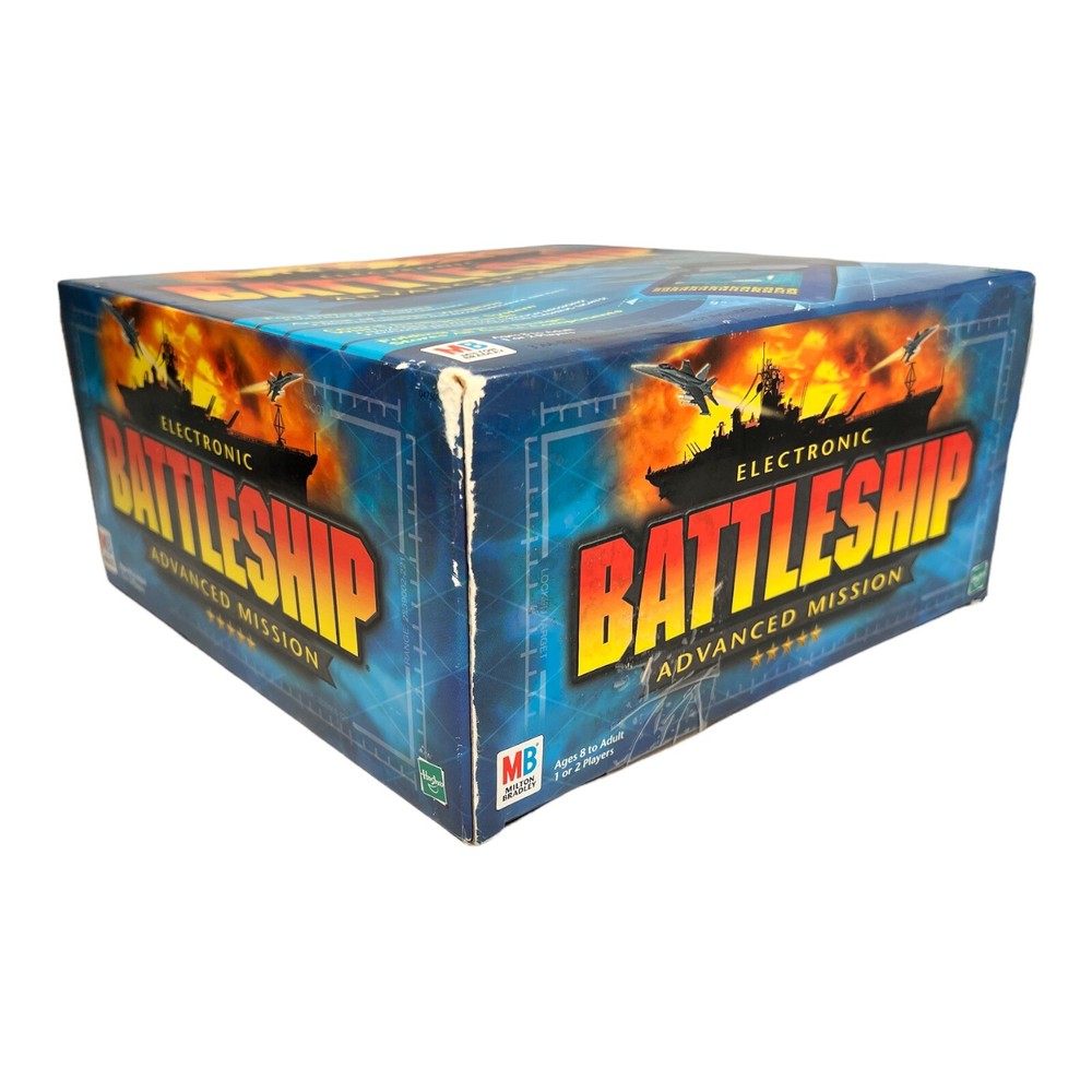 Vintage Electronic Battleship Advanced Mission Game - Hasbro - EUC- COMPLETE