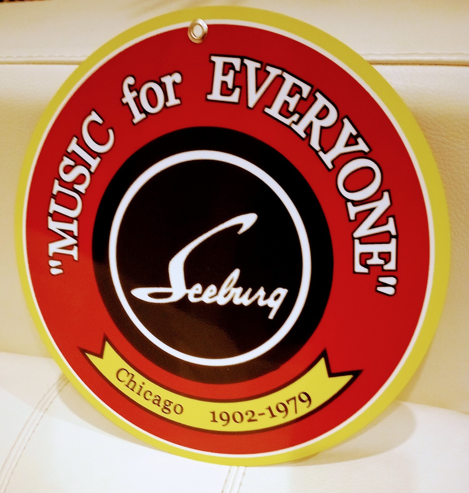 Seeburg Jukebox sign ... Chicago AMI Rock Ola Wurlitzer