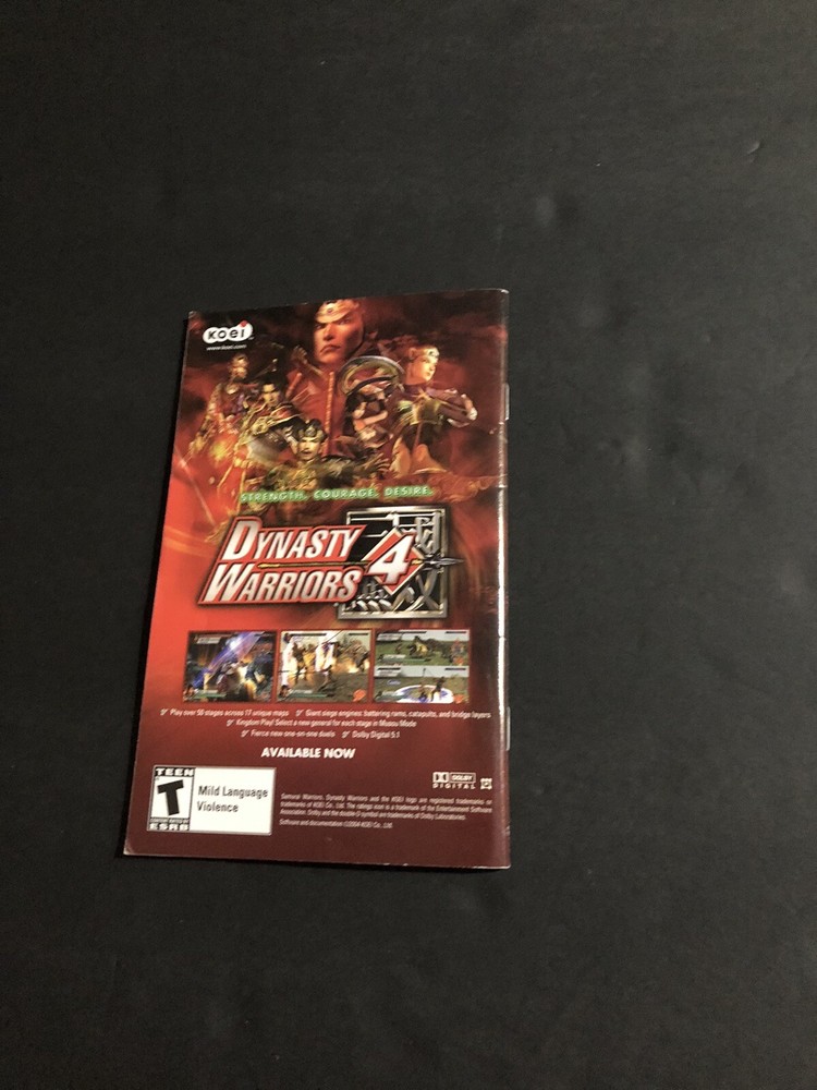 Samurai warriors Xbox Manual Only