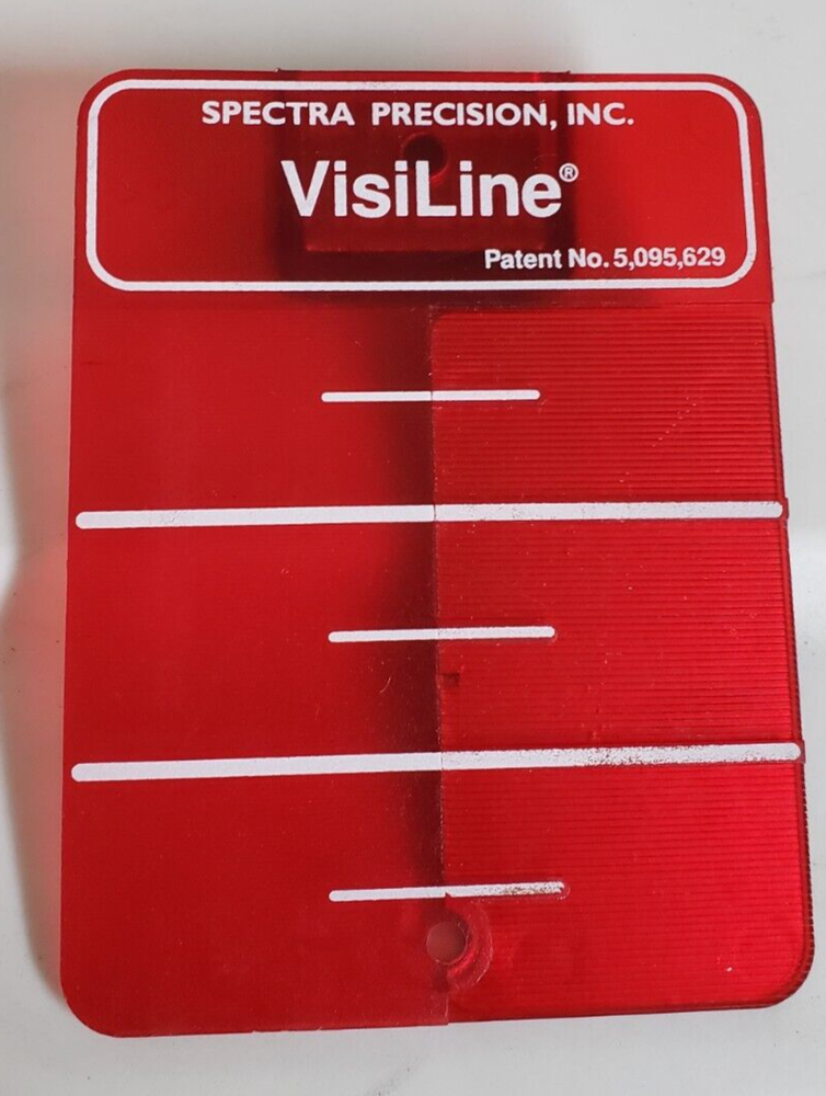 EUC Spectra Precision VisiLine Laser Level Magnetic Ceiling Mount Target 1176