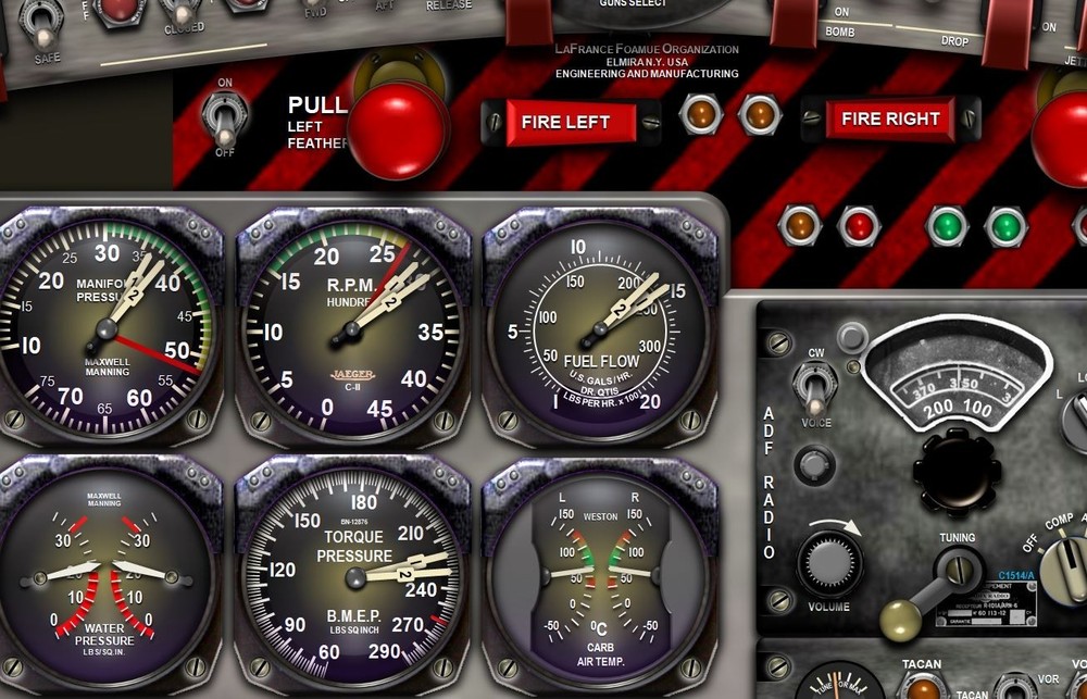 A26 INVADER COCKPIT instrument panel CDkit