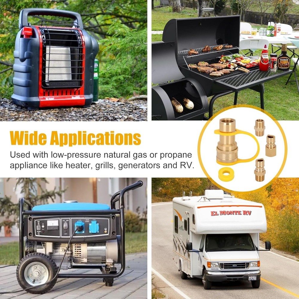 Brass Quick Connect Kit - 1/2" for Portable Generator