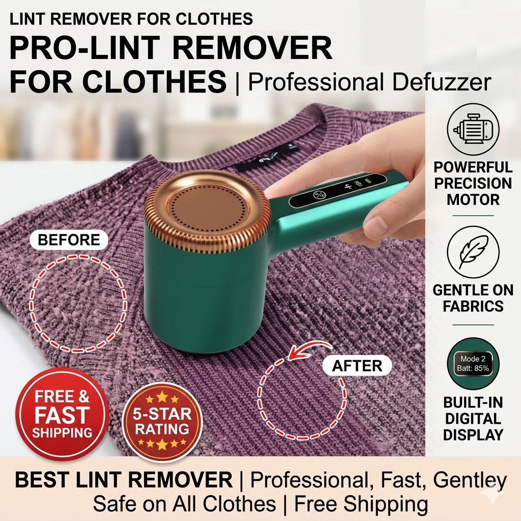 New Rechargeable Fabric Shaver USB Lint Remover LED Display Clothes Defuzzer