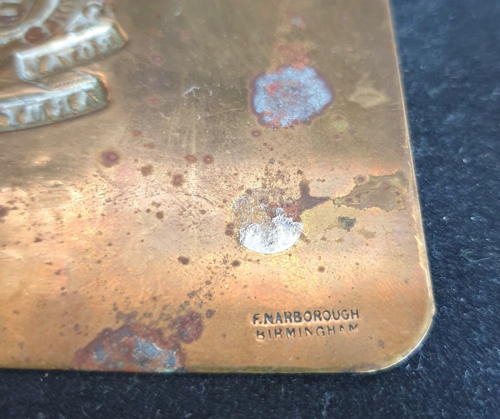 WW2 British Barracks Locker Plate to 7588735 Scott.W Royal Army Ordnance Corps