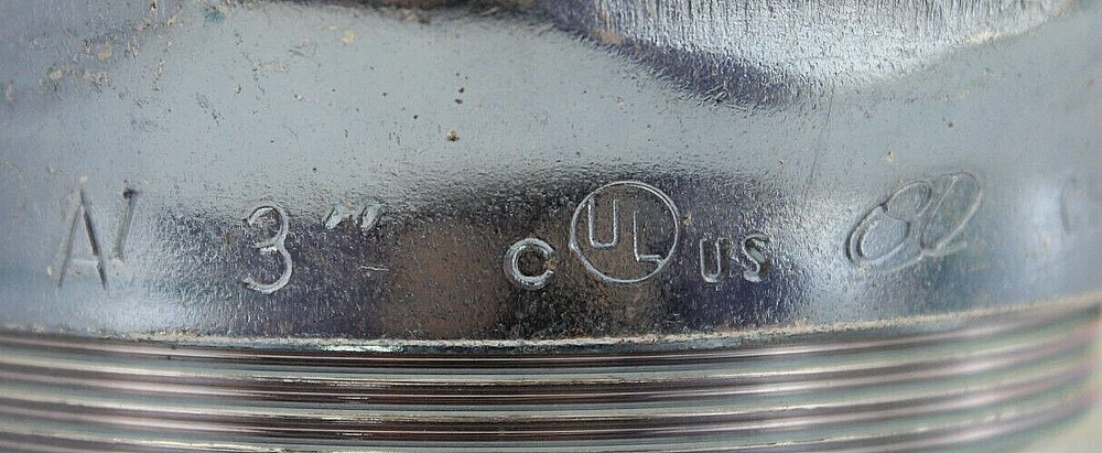 Arlington 3" Blue Compression Conduit Coupling