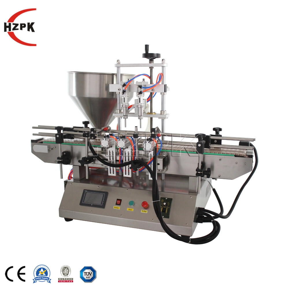 Desktop Automatic Double Nozzles Paste Peanut Butter Ketchup Filling Machine