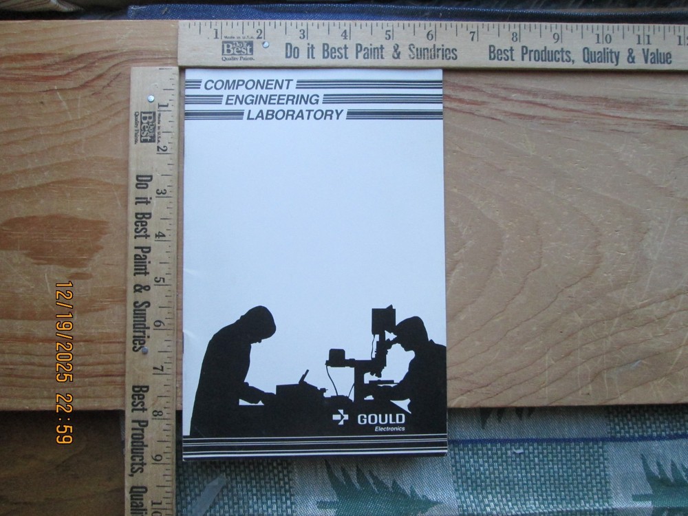 COMPONENT engineering LABORATORY - GOULD electronics booklet