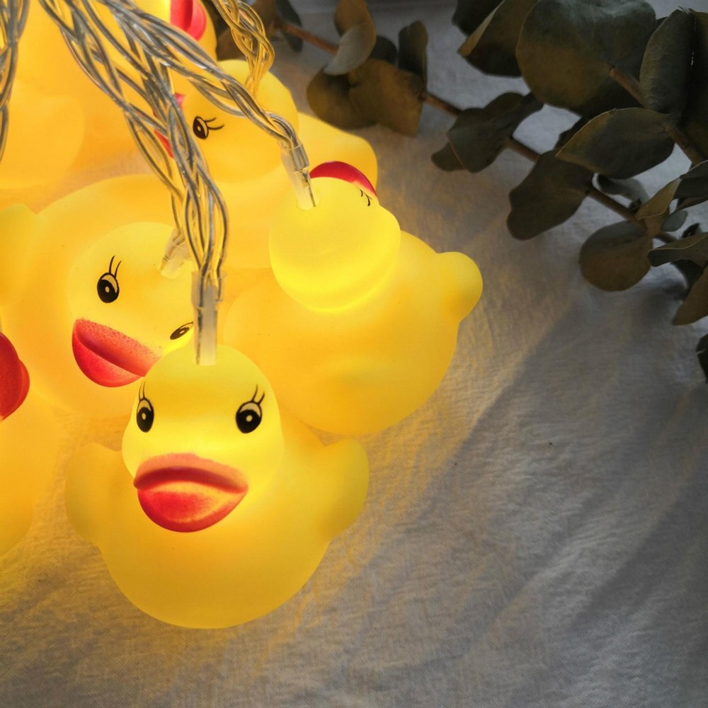 Garden Hanging String Light Cartoon Duck Ambient String Light for Indoor active