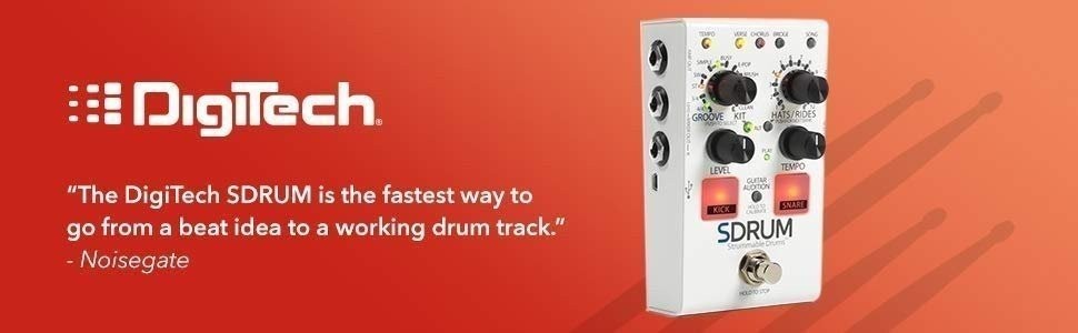 DigiTech Automatic Drum Machine Pedal Multi Effect Processor (SDRUM-U)