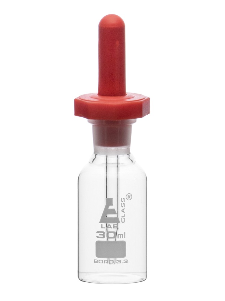Dropping Bottle, 30ml (1oz) - Borosilicate 3.3 Glass - Eisco Labs