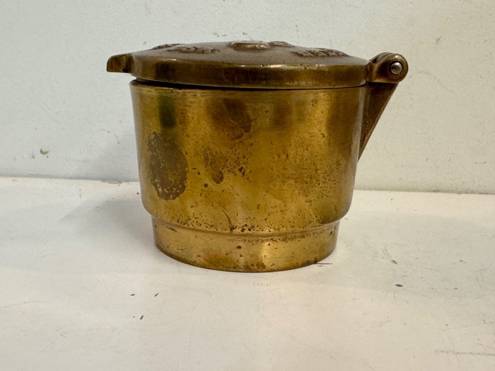 Vintage Solid Brass Badger Water Meter Cover Housing