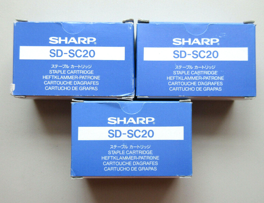 ⭐SHARP SD-SC20 STAPLE CARTRIDGES   ( 3 LOT )