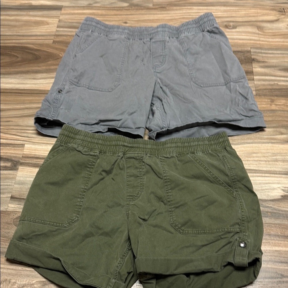 Carhartt Shorts Womens Medium L 12-14 Rugged Flex Relaxed Twill Work 2 lot