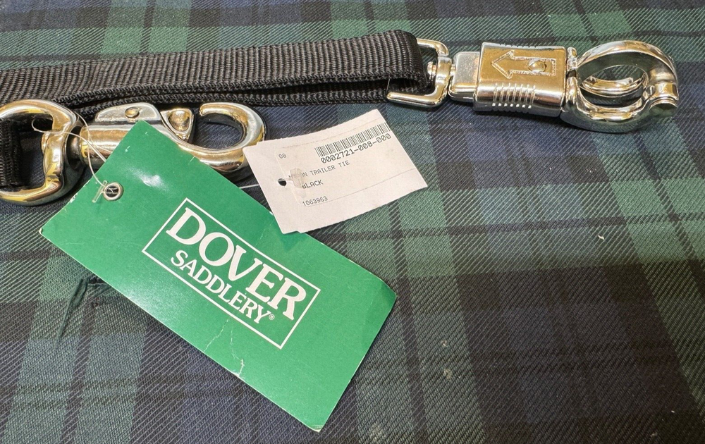 Dover Saddlery Nylon Trailer Tie Black Small