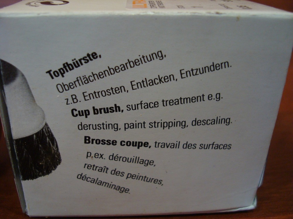 Cup wire brush 65mm topfburste