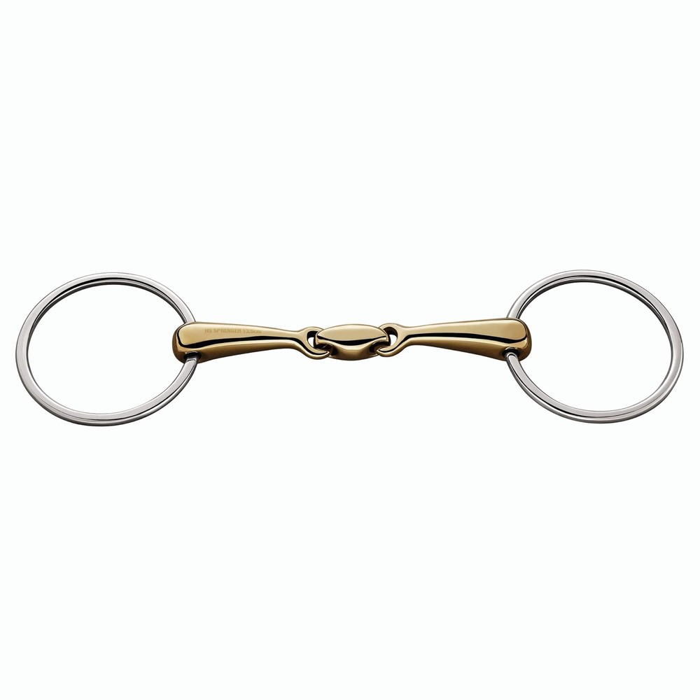 Dover Saddlery Copper Plus Double-jointed Loose Ring Snaffle Bit - 18mm
