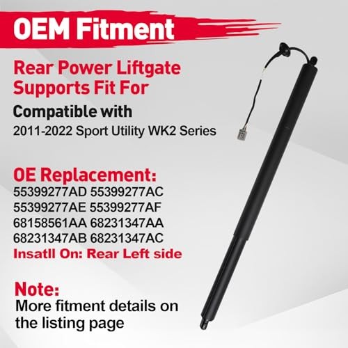 Left Side Rear Liftgate Power Support Shock Strut Compatible 2011-2022 Pair