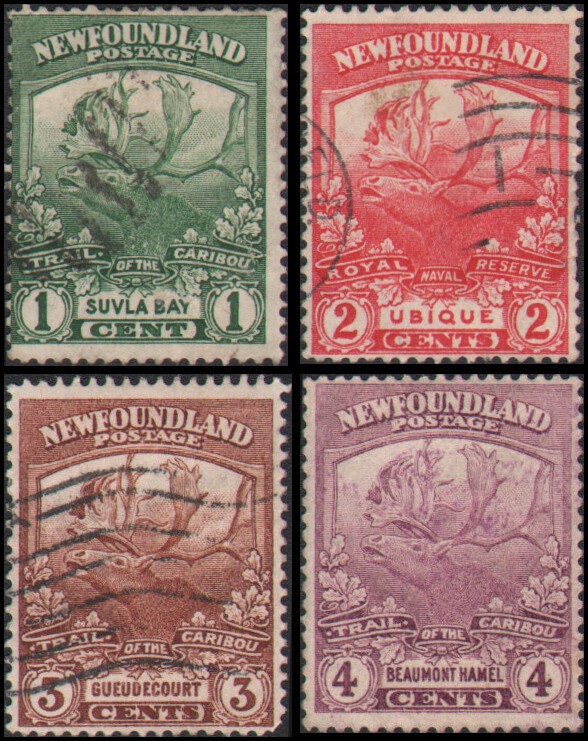Canada-Newfoundland #115-118 Used