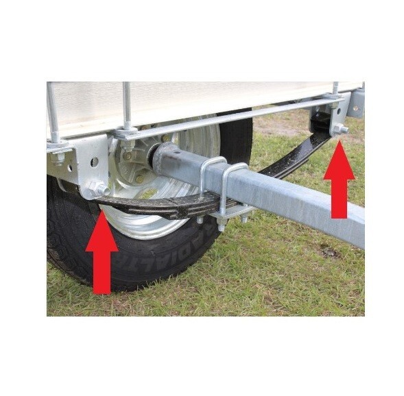 Leaf Spring Bolt Bushing Mounting Kit for C-2 C3 - C6 Springs Larger 300-015973