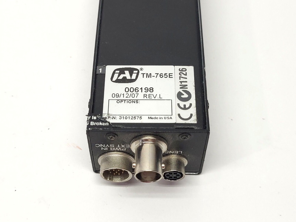 Pulnix TM-765E CCD Camera Monochrome 31012575 Rev. L