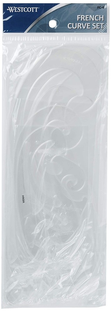 French Curve Set 4PCS Drafting Plastic Curve Template Tools