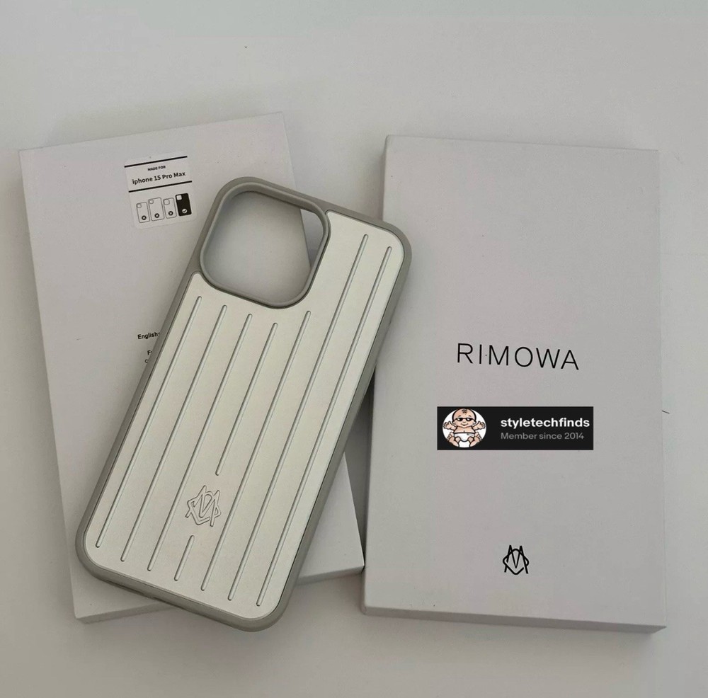 Rimowa Iphone Case Silver Aluminum For 14 Pro