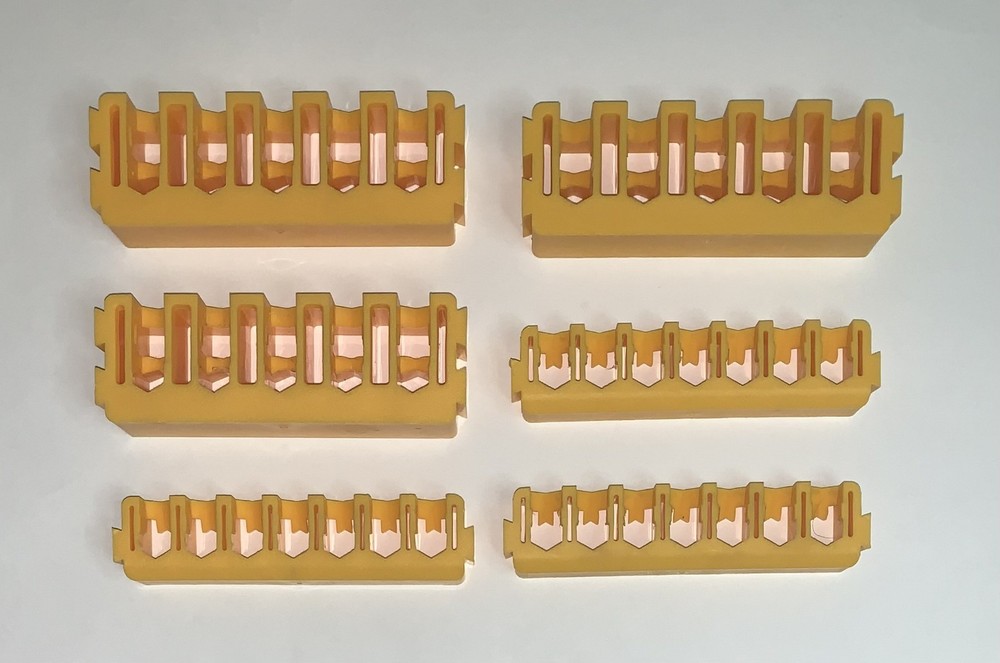 DEWALT TOUGH CASE INSERT BIT HOLDER X6 RACKS YELLOW STORAGE RACK NO BITS