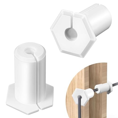 2 PCS Cable Routing Kit Compatible with Starlink Ethernet Cable Rubber White