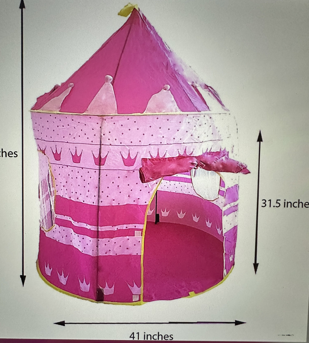 SURE LUXURY PINK PLAY TENT CHILDRENS KIDS CASTLE PLAY HOUSE TOY