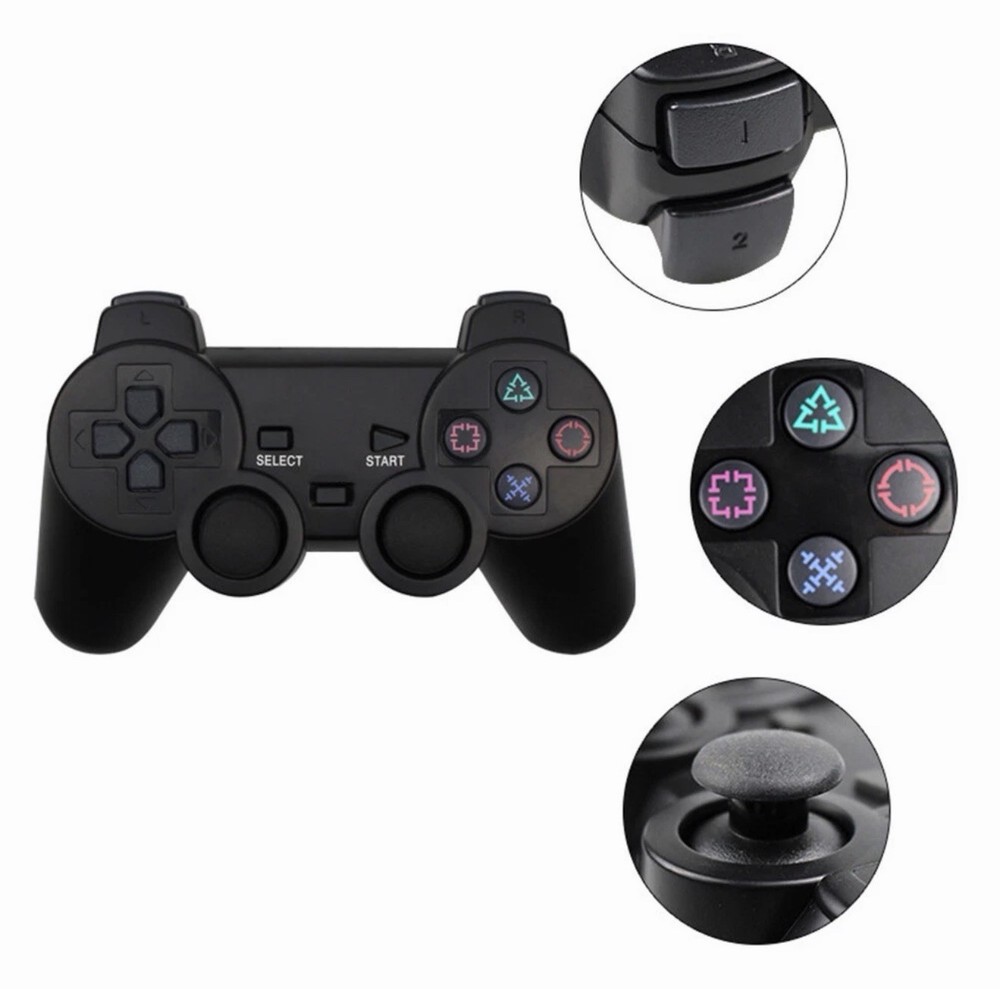 US 2 Pack Controller For PlayStation 2 PS2 Wired Black Joystick Joypad