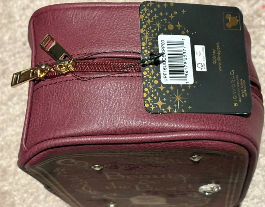Bioworld Disney's Beauty and the Beast Cosmetic Bag NWT