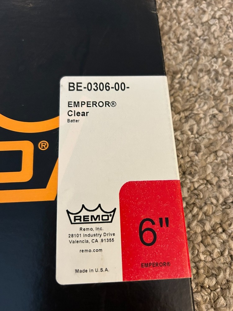 Remo Emperor Clear Tenor Drumhead - 6"