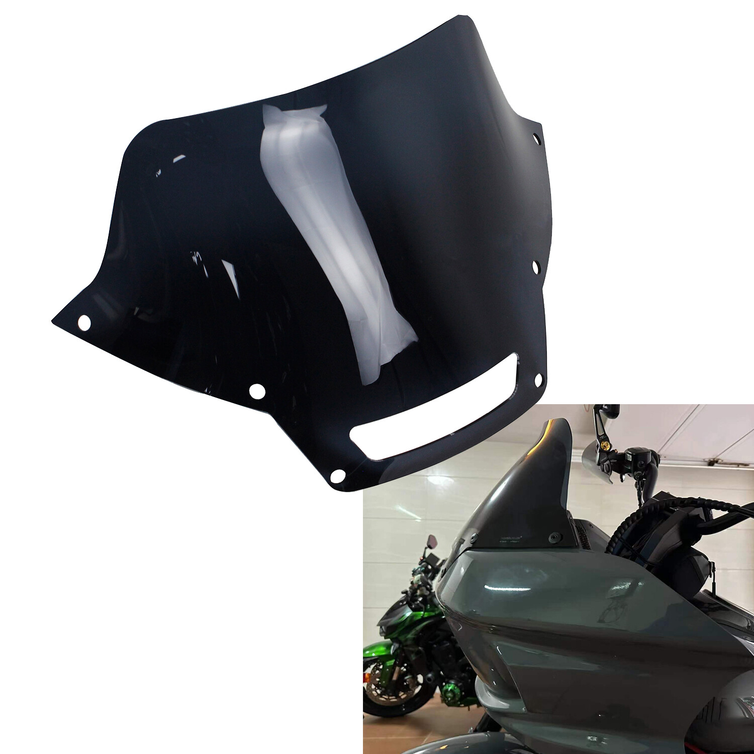 7.0" PMMA Windshield Outer Fairing for Harley Low Rider ST FXLRST FXRST 2022-24