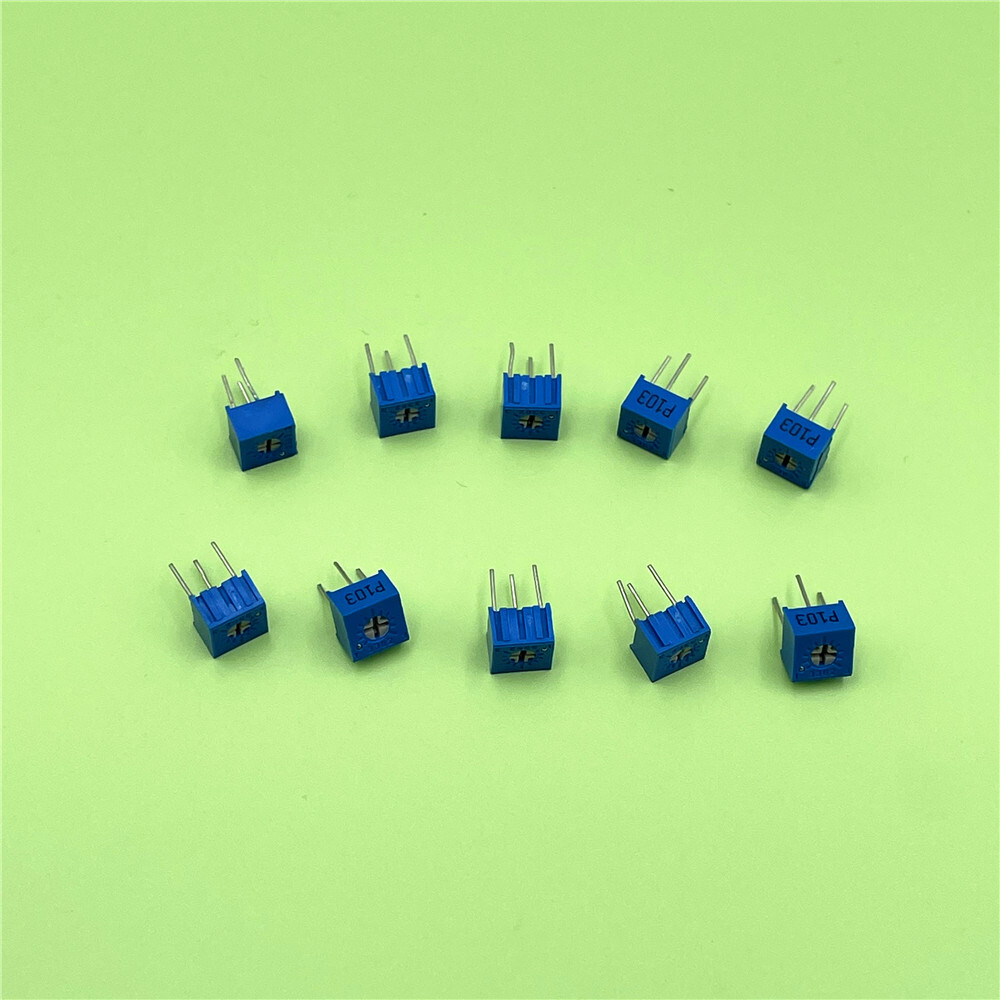 100pcs 3362P 101 to 504 Single Turn Trimmer Potentiometer Variable Resistor 3Pin