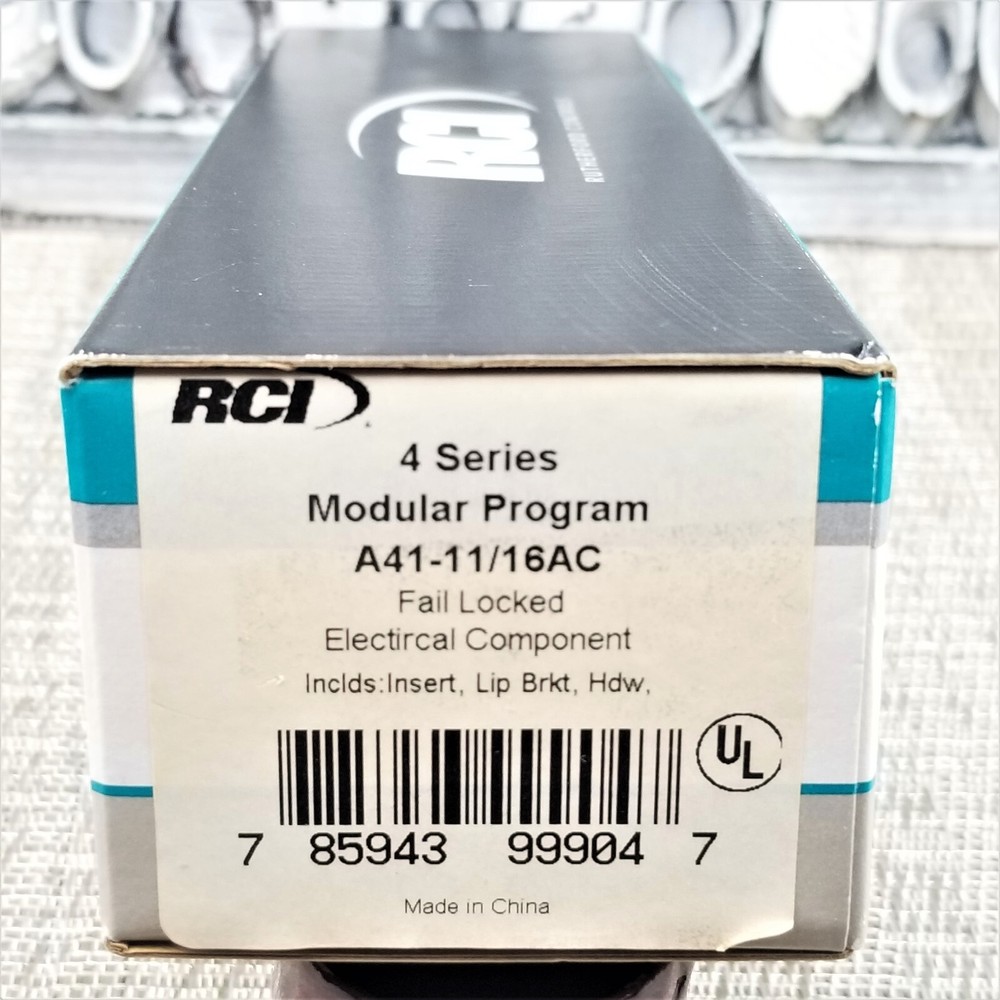RCI A41 11-16VAC Fail Locked Electrical Strike Component 4 Series Mod Program
