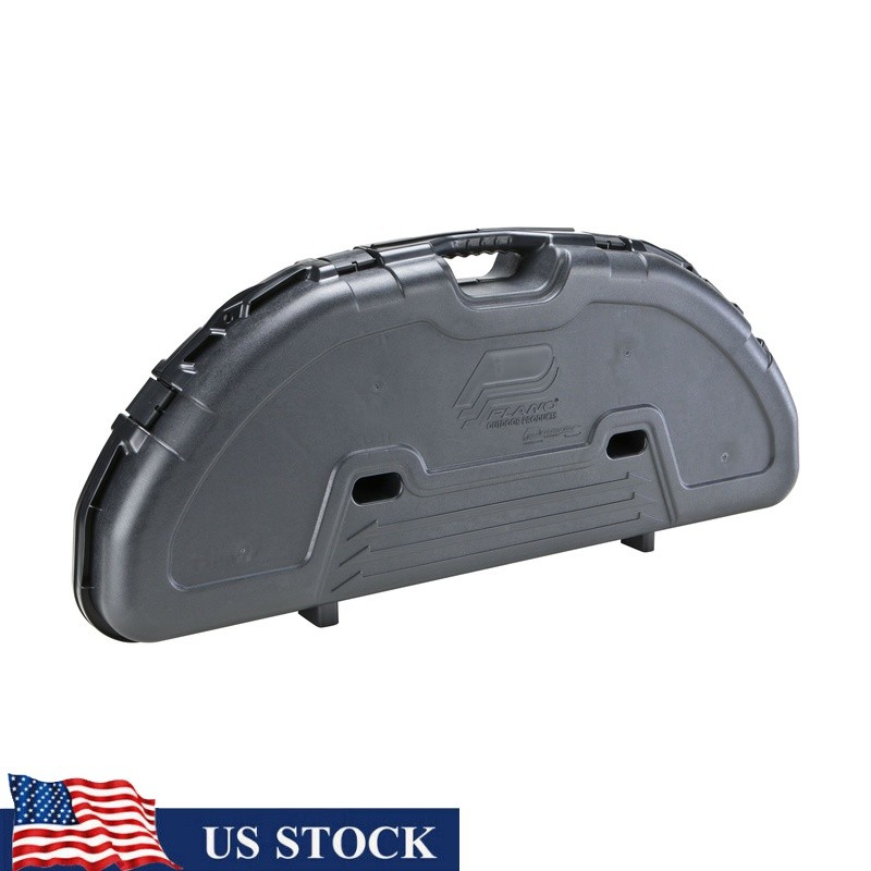 Lockable Compact Bow Case W/ Padded Foam Storage 5 Arrows & Pillar Lock System