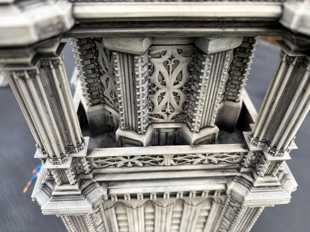 gothic wargaming Terrain scenery, 3d printed, unpainted, grimdark. set 1