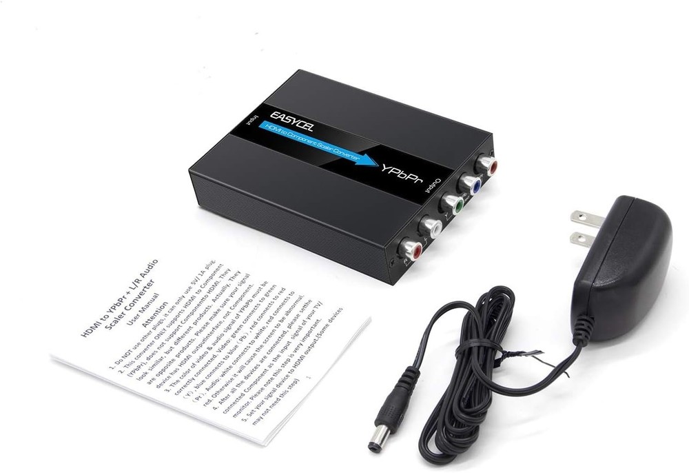 Aluminum HDMI to Component Converter 1080P with Scaler Function - YPbPr Adapter