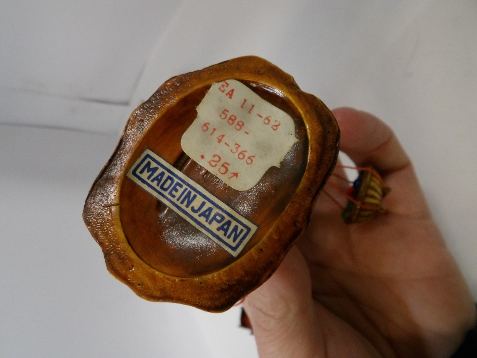 Lot of 2 Japan Japanese celluloid figures Geisha & Farmer