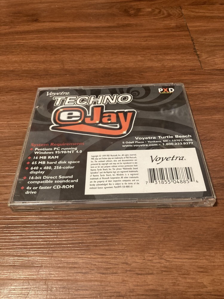 Techno eJay (Vintage Digital Music Editor) Windows 95 / 98 / NT 4.0