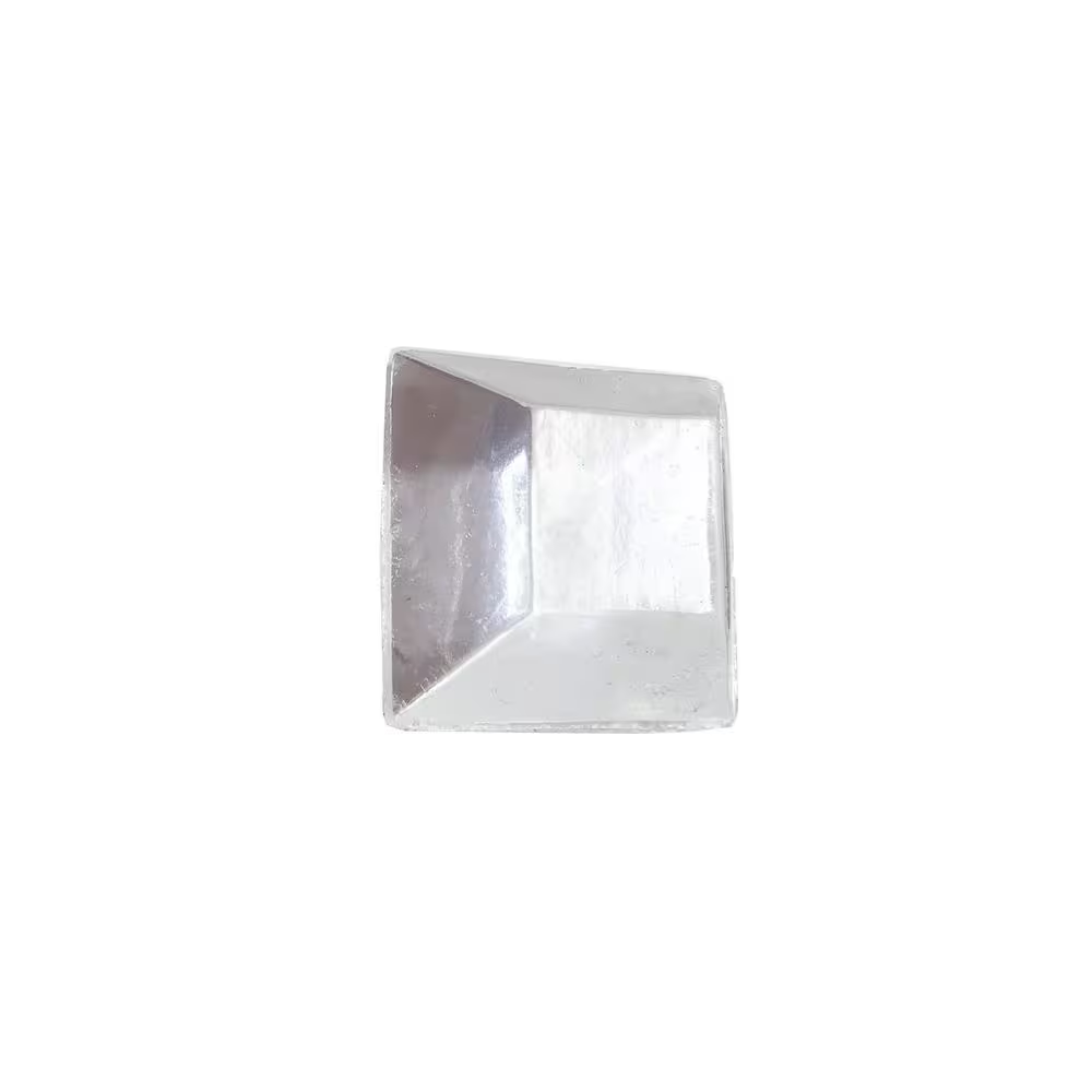 3/4 In. Clear Soft Rubber Plastic like Self-Adhesive Square Bumpers (12-Pack)