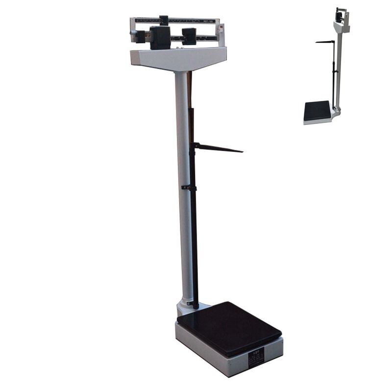 Pull Rod Physician Mechanical Scale Body Weight Scale W/ Height Rod Measure